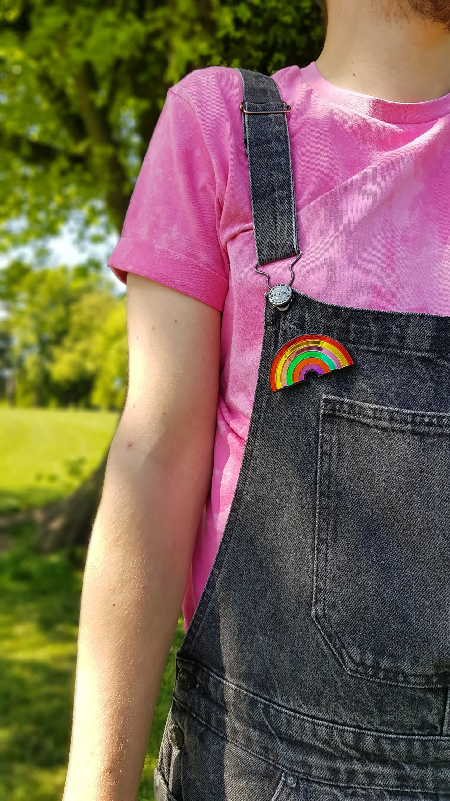Rainbow Brooch or Hairclip
