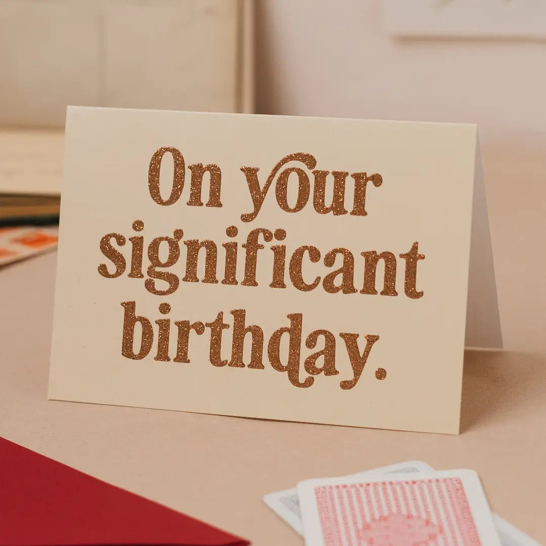On Your Significant Birthday Card