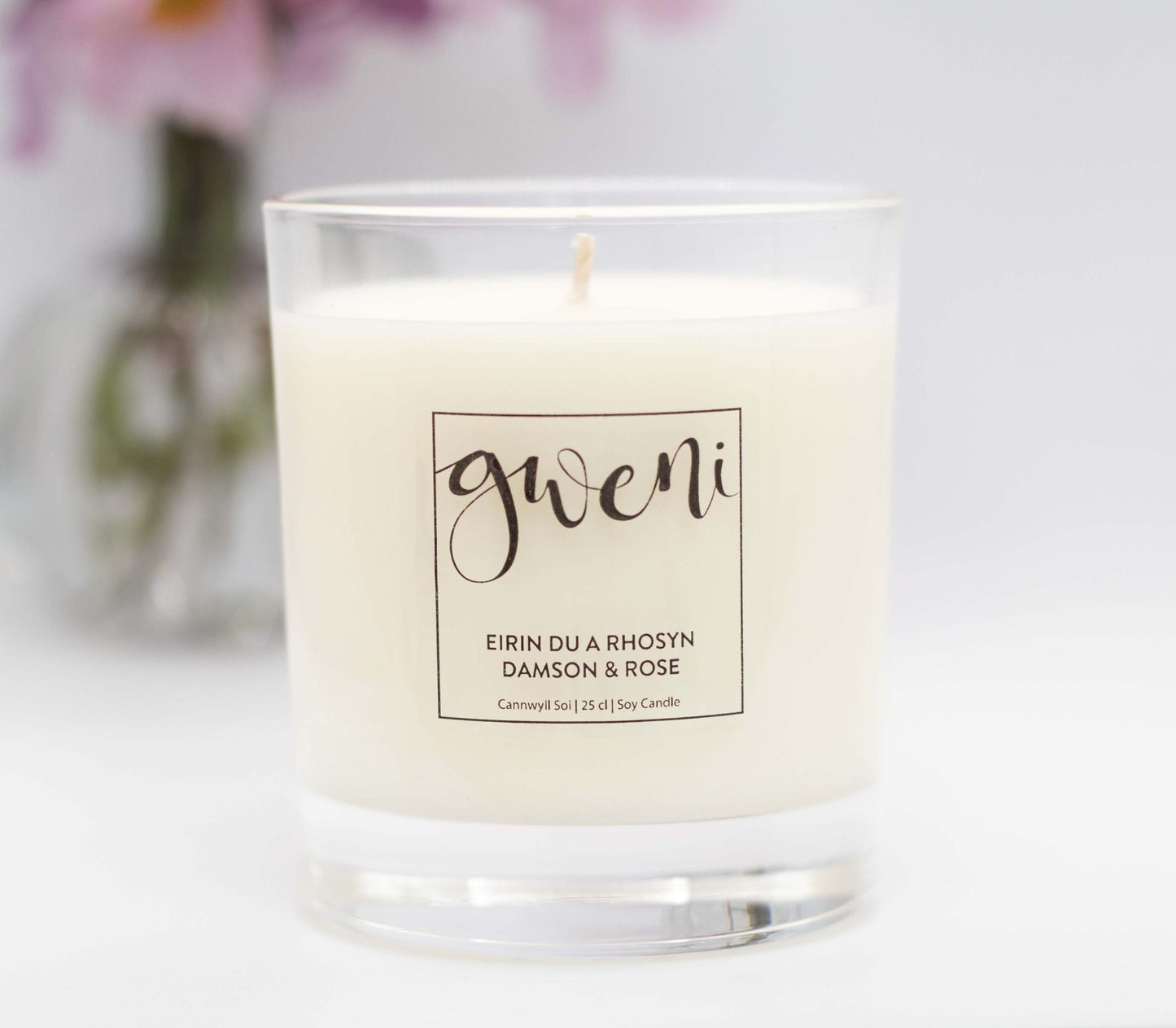 Damson and Rose Scented Candle