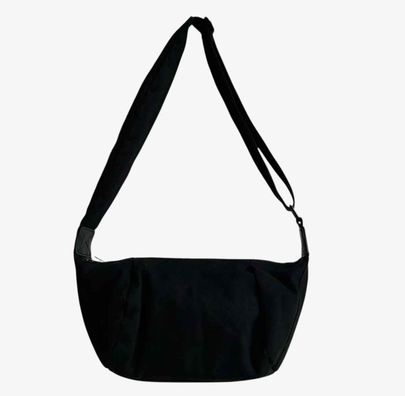 Brixton Cross Body Sling Bag - Plain Black - Small