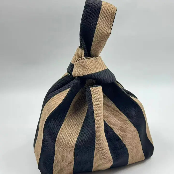 Stripe Knitted Bag - Medium