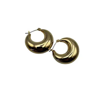 Retro Gold Hoop Earring