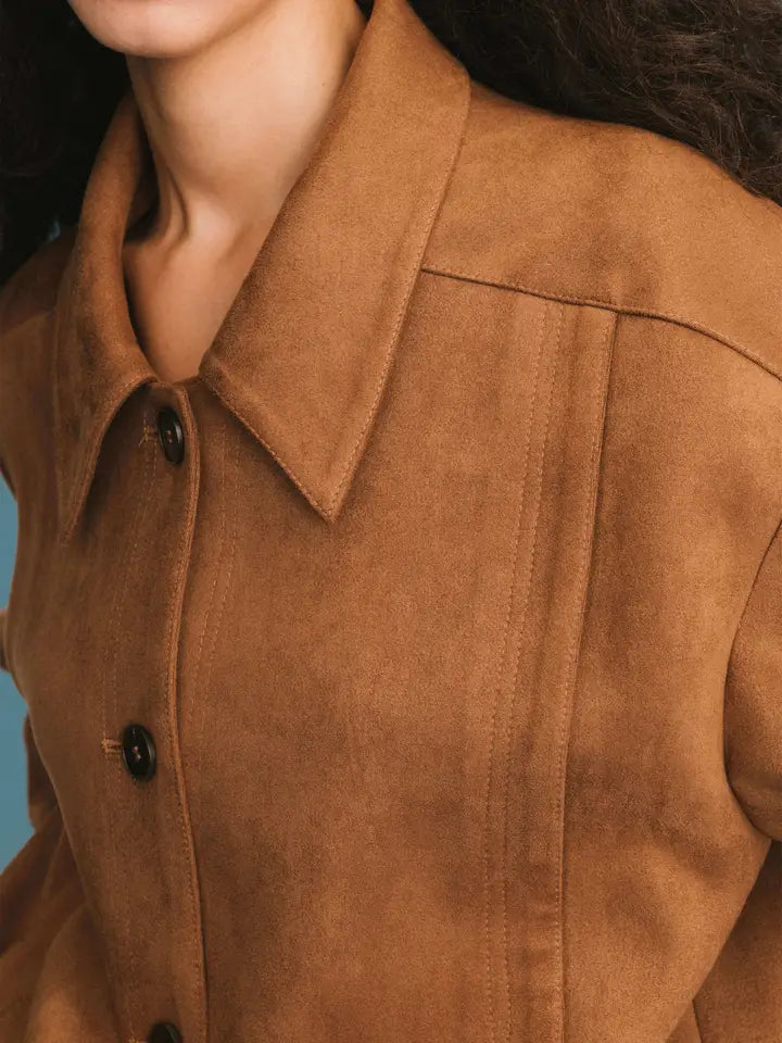 Cubic Suede Jacket