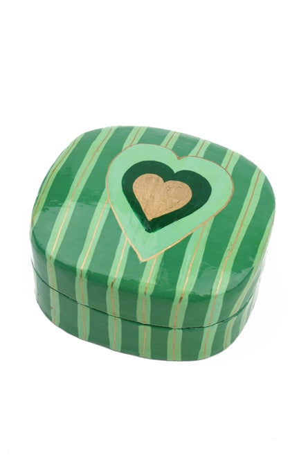 Heart Trinket Box ( GREEN)