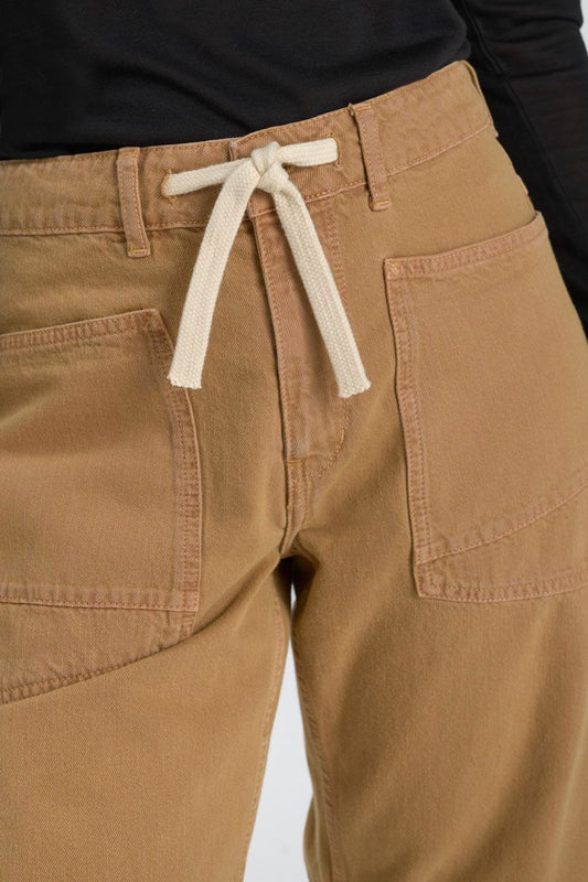 Madie balloon jeans - Camel