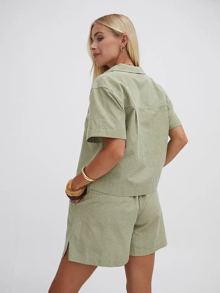 Zeta Striped Short Sleeve Shirt