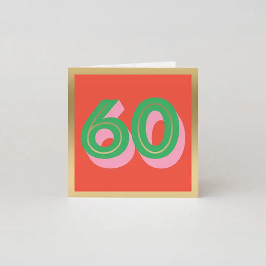 60TH BIRTHDAY CARD - AGE MILESTONE