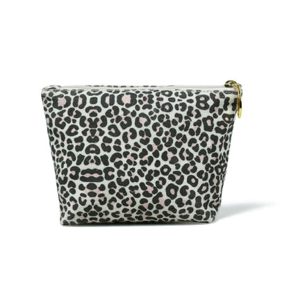 Libby Pouch in Blush Leopard Print Canvas