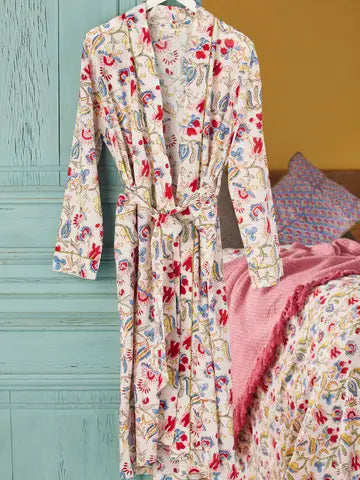 Shvanthi Block Print Dressing Gown