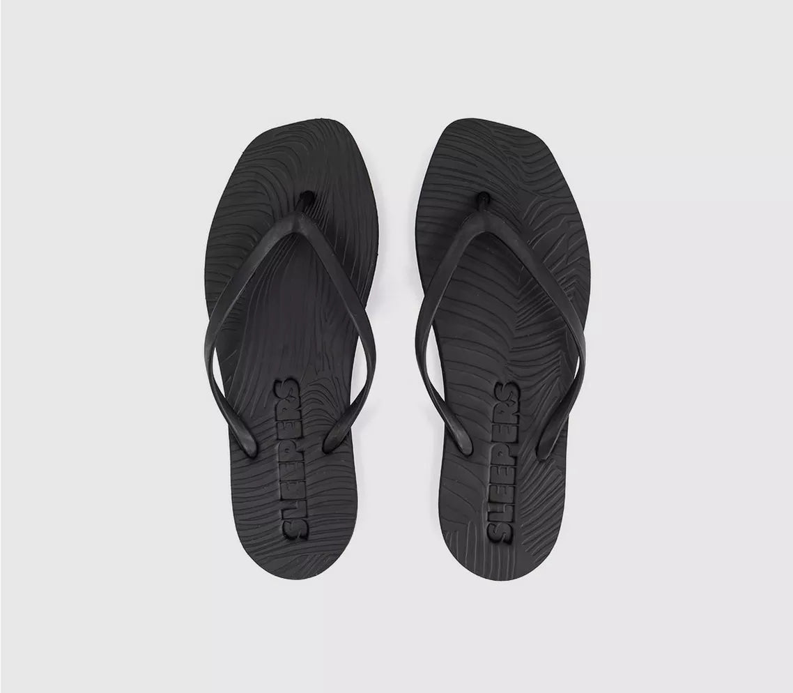 Tapered Black Flip Flop