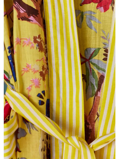 Bird of Paradise Dressing Gown - Yellow