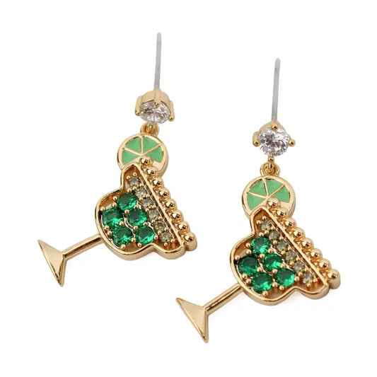 Mojito Sparkle Drop Earrings