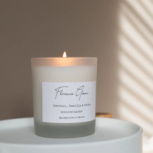 Coconut, Vanilla & Tonka Scented Candle