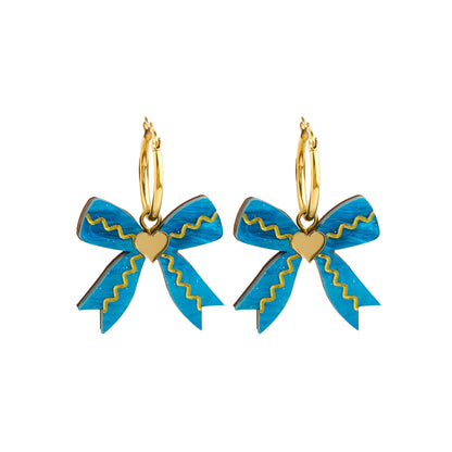 Bow Hoop Earrings