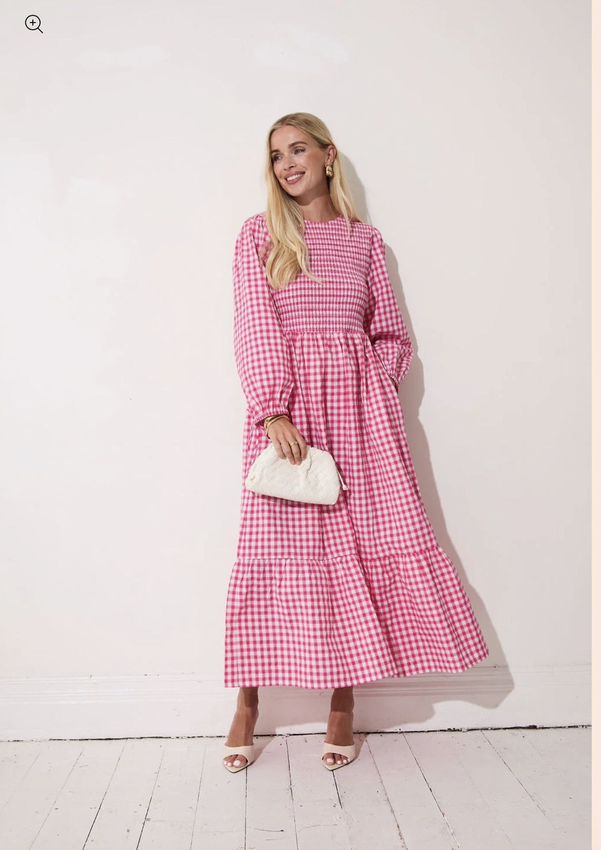 Elisa Pink & White Gingham dress