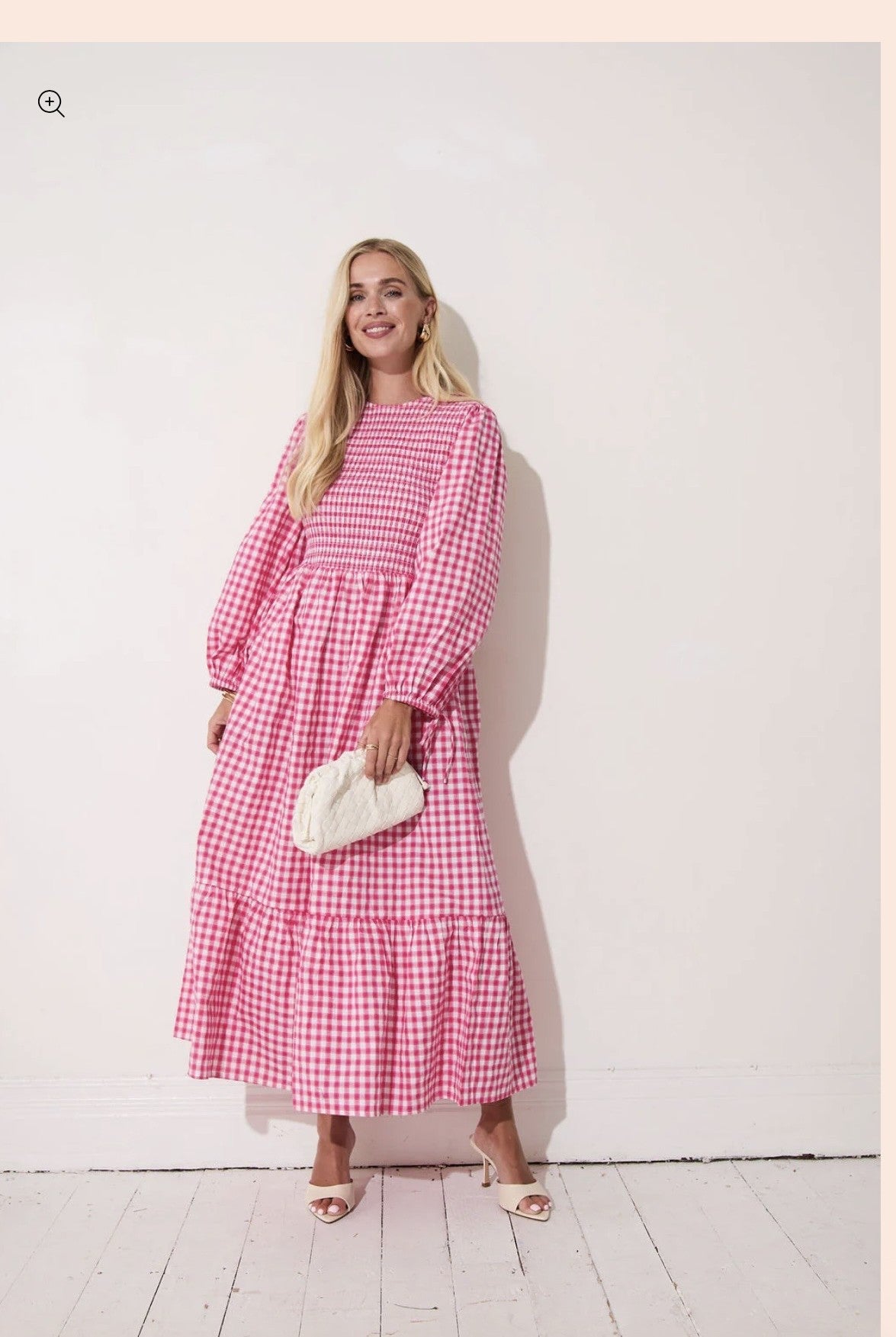 Elisa Pink & White Gingham dress