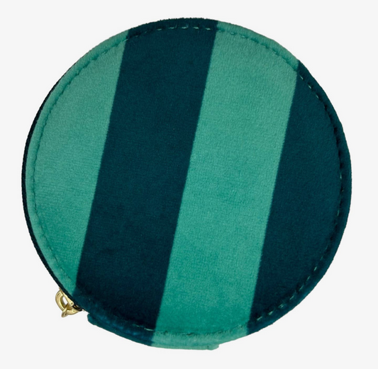 Jewellery Travel Pot - Teal Stripe