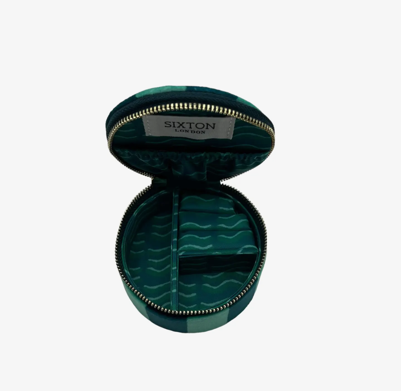 Jewellery Travel Pot - Teal Stripe