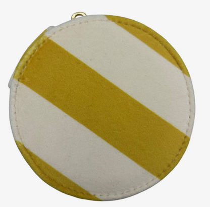 Jewellery Travel Pot - Yellow Stripe