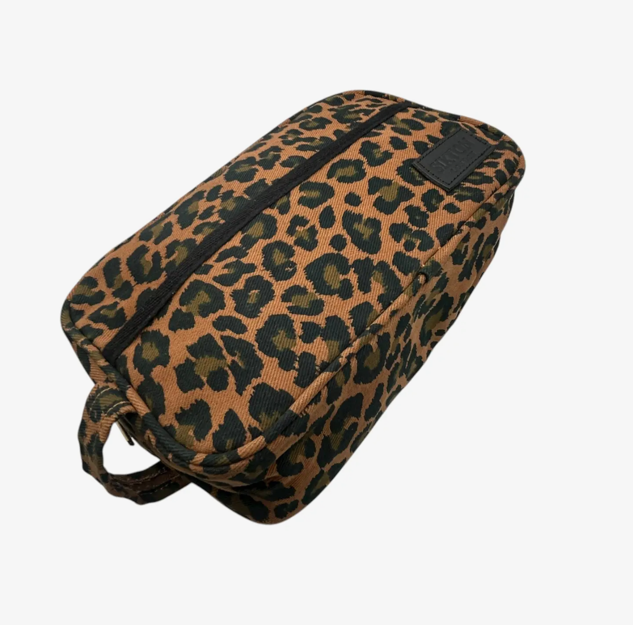 Large Leopard Print Makeup Bag