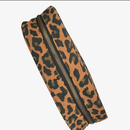 Large Leopard Print Makeup Bag