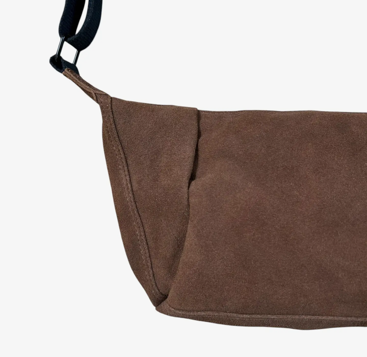 Brixton Cross Body Sling Bag - Brown Suede - Small