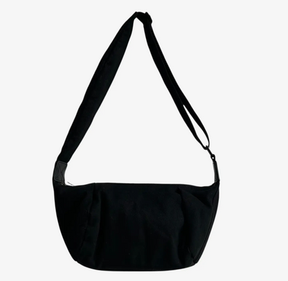Brixton Cross Body Sling Bag - Plain Black - Small
