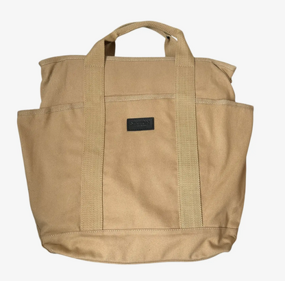 Backpack - Sand - Plain Cotton Canvas
