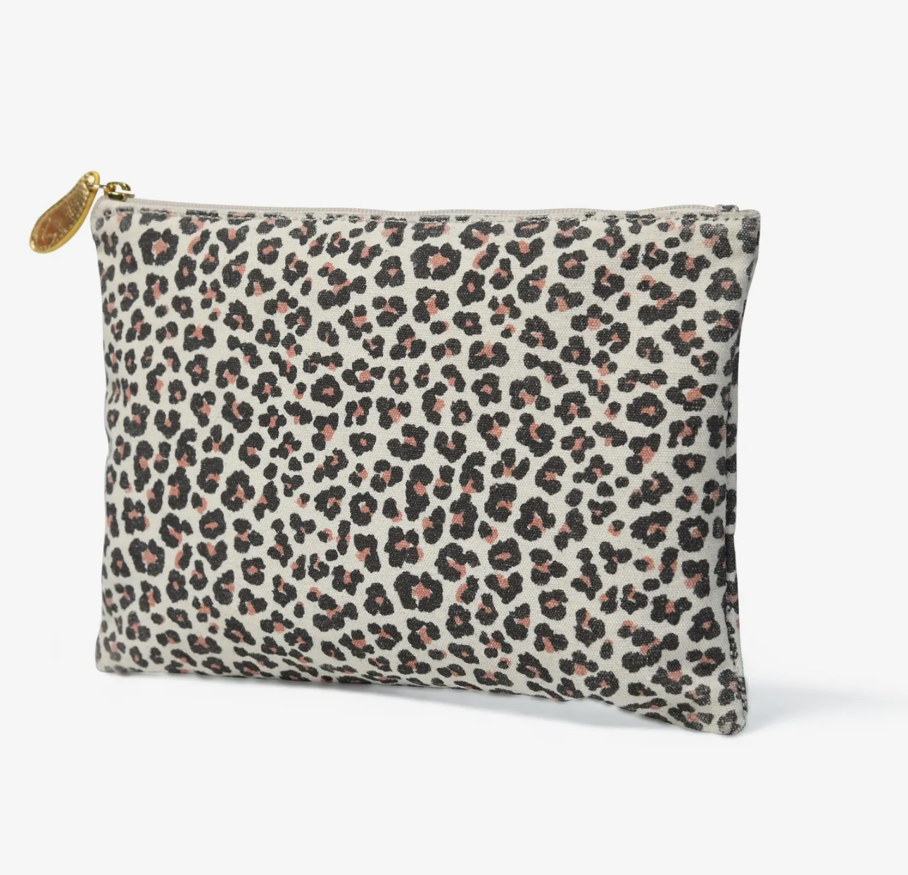 Lily Pouch in Leopard Print Canvas