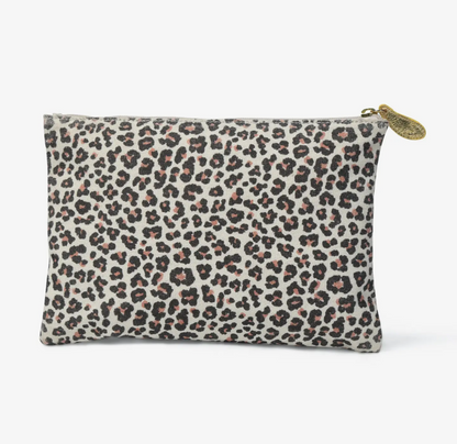 Lily Pouch in Leopard Print Canvas