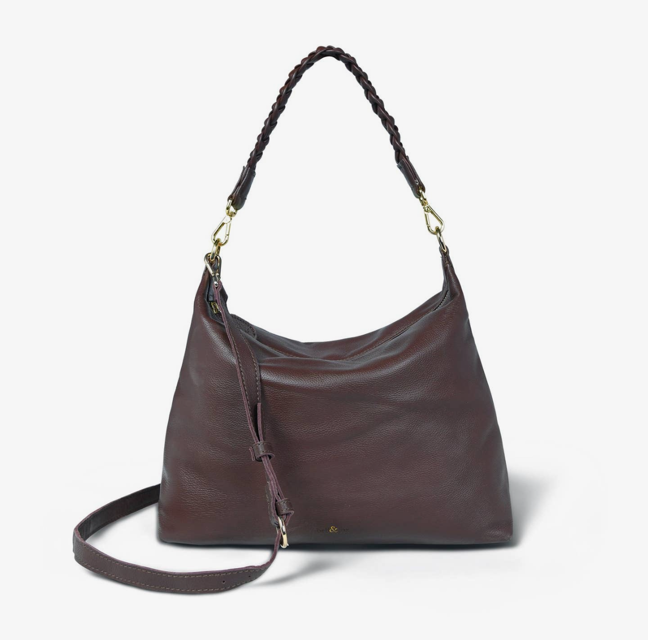 Hallie Slouch Crossbody - Brown Leather