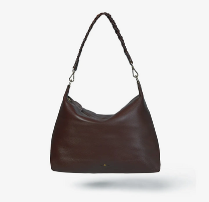 Hallie Slouch Crossbody - Brown Leather