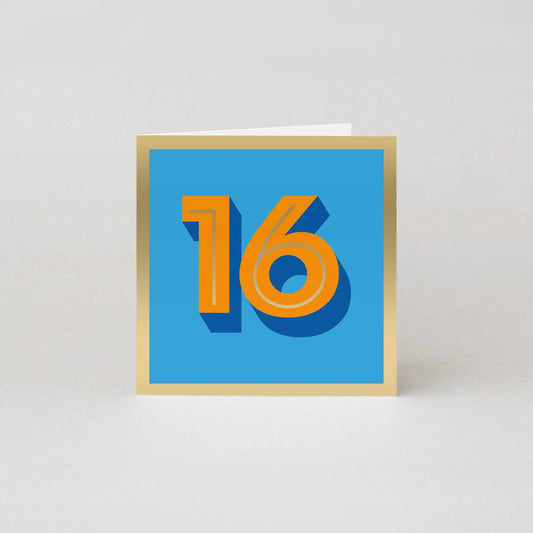 16TH BIRTHDAY CARD - AGE MILESTONE