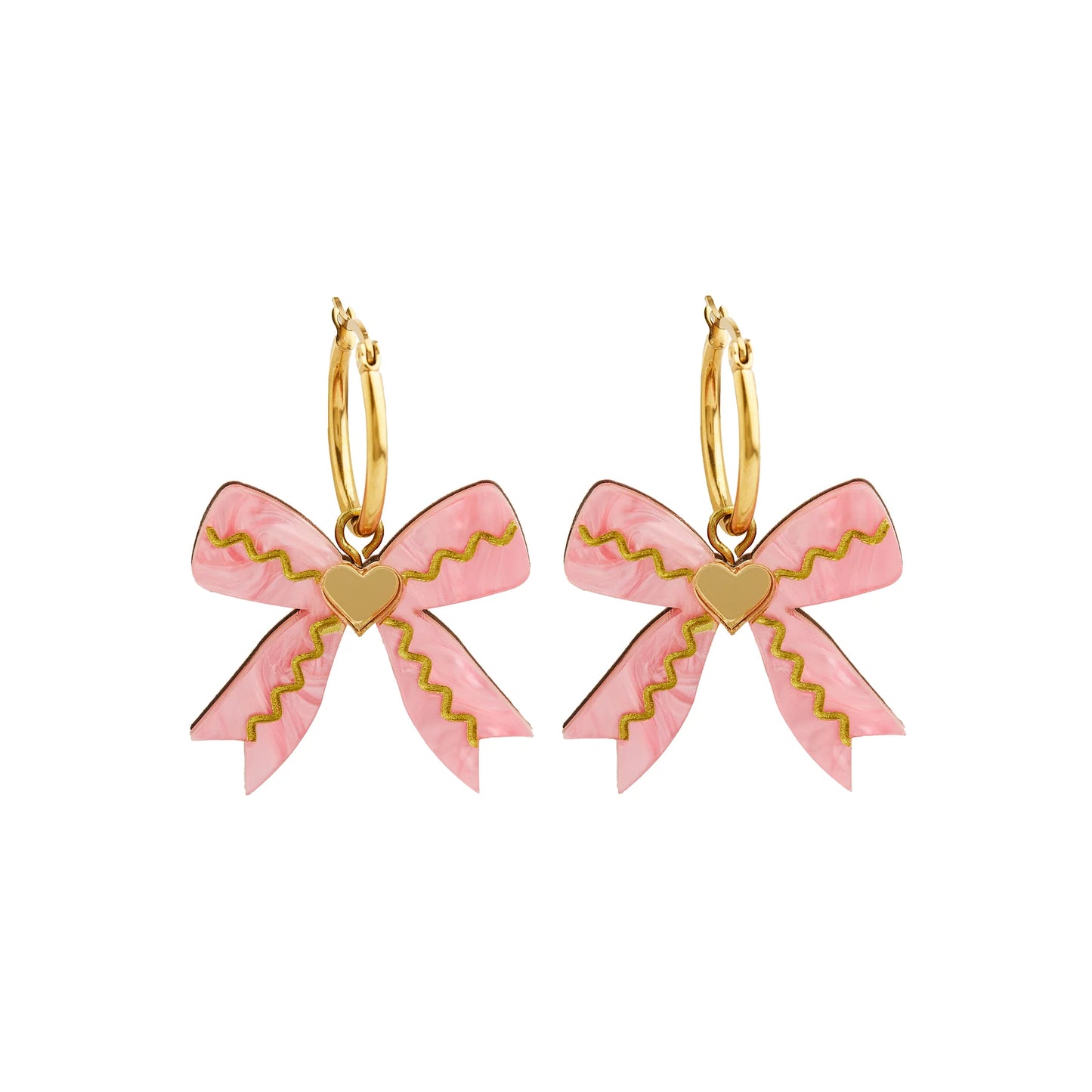 Bow Hoop Earrings