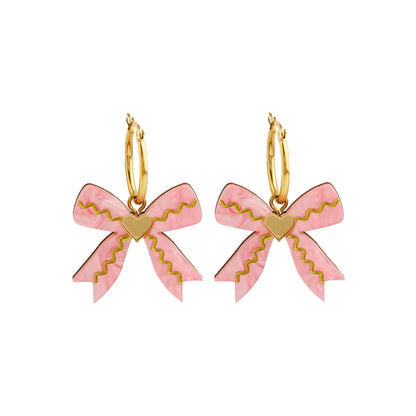 Bow Hoop Earrings