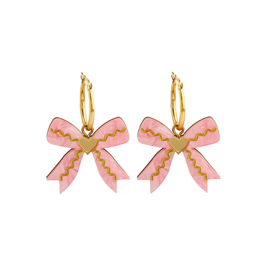Bow Hoop Earrings