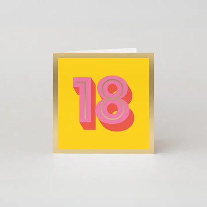 18TH BIRTHDAY CARD - MILESTONE BIRTHDAY