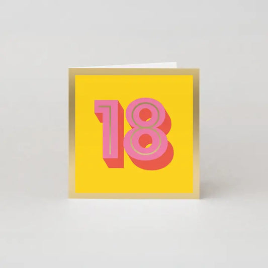 18TH BIRTHDAY CARD - MILESTONE BIRTHDAY