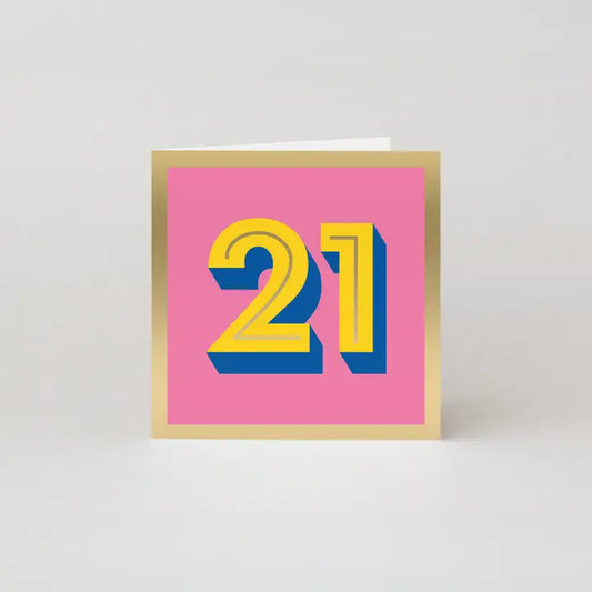 21ST BIRTHDAY CARD - AGE MILESTONE