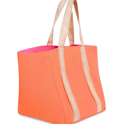 Orange & Gold Beach Bag