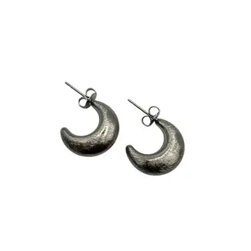 Brushed Metal Moon in Silver