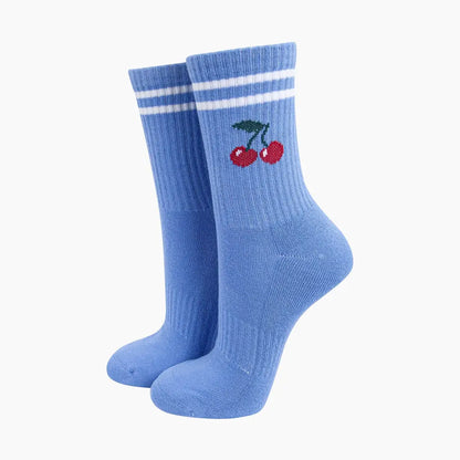 Cherry Organic Cotton Sports in Blue