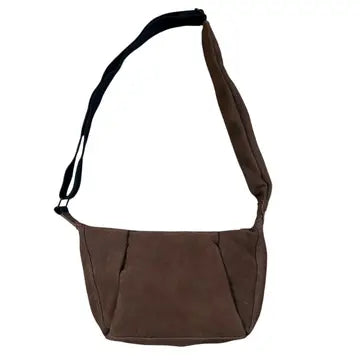 Brown Suede Sling Bag -Small