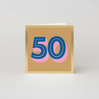 50TH BIRTHDAY CARD - AGE MILESTONE