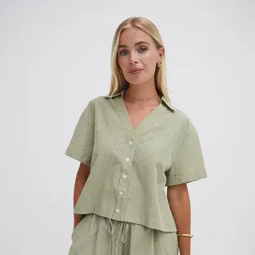 Zeta Striped Short Sleeve Shirt
