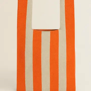 Stripe Knitted Bag - Medium